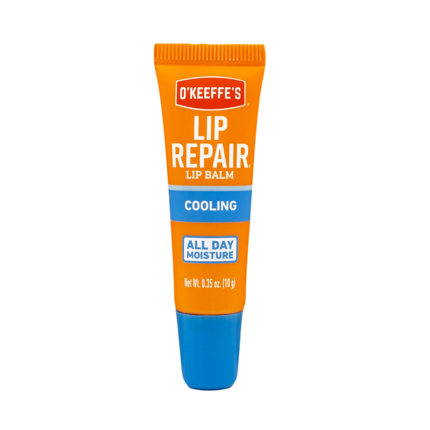 O'Keeffe's Cooling Relief Lip Repair Lip Balm for Dry, Cracked Lips, .35 Ounce Tube, (Pack of 6)