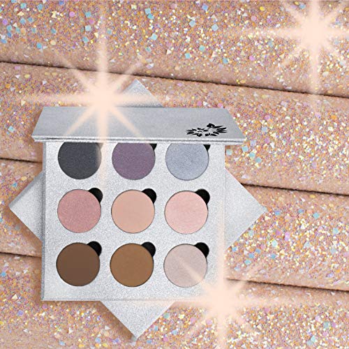 Reusable Magnetic Eyeshadow Palette with Mirror