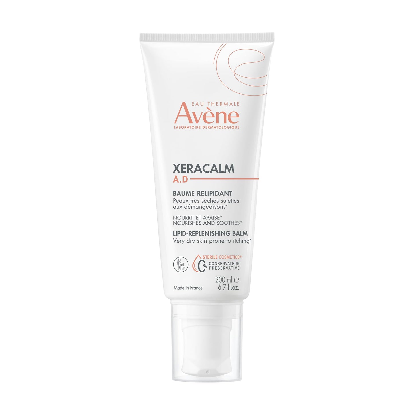 Avène XeraCalm A.D Lipid-Replenishing Balm, Atopic Dermatitis, Eczema-Prone, No Preservatives, Fragrance-Free, 6.7 Oz