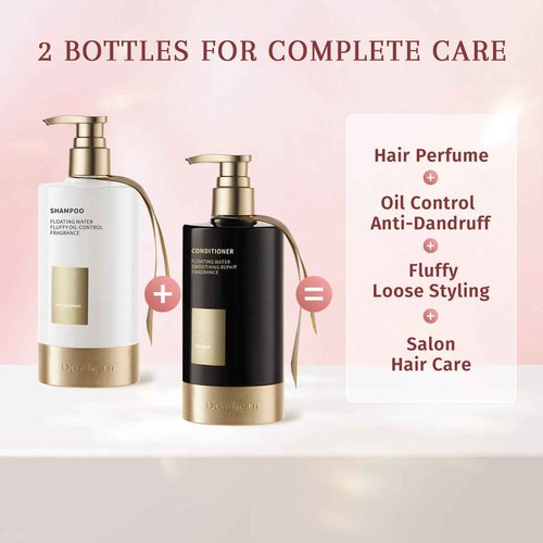 Dear Irean Shampoo and Conditioner Set, Fluffy Fragrance Hair Care For Dry&Damaged Hair, Paraben-Free Shampoo and Conditioner for Women&Men-Made with Keratin, Gifts for Birthday/Christmas (12.4oz x2)