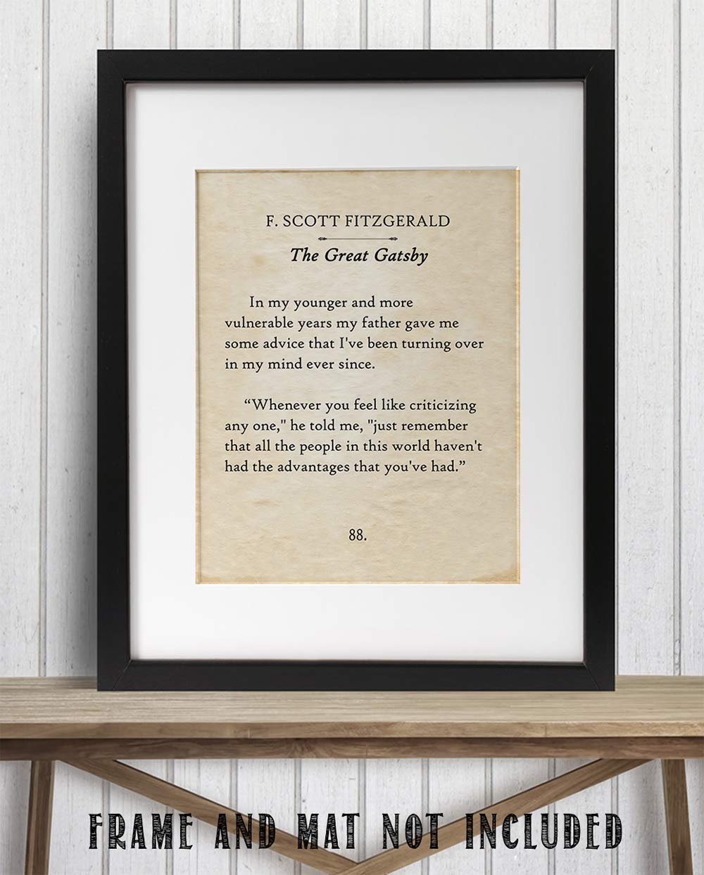 F. Scott Fitzgerald - In My Younger Years - 11x14 Unframed Typography Book Page Print - Great Gift for The Roaring Twenties and Tragic Love Story Enthusiasts Under $15?