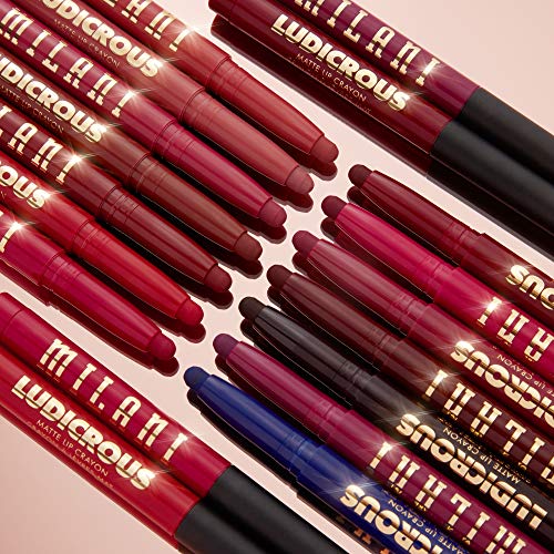 Milani Ludicrous Matte Lip Crayon (170 Good Side) - Long Lasting Cream-to-Matte Lip Color, Matte Lip Color Stock With Glide-On Formula, Vegan & Cruelty-Free