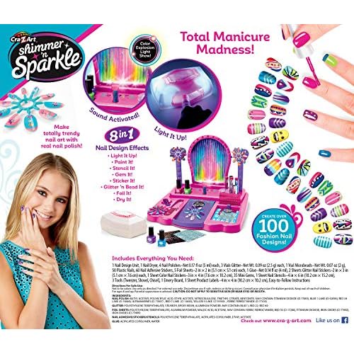 Shimmer 'n Sparkle 8-in-1 Lite-Up Designer Nail Studio