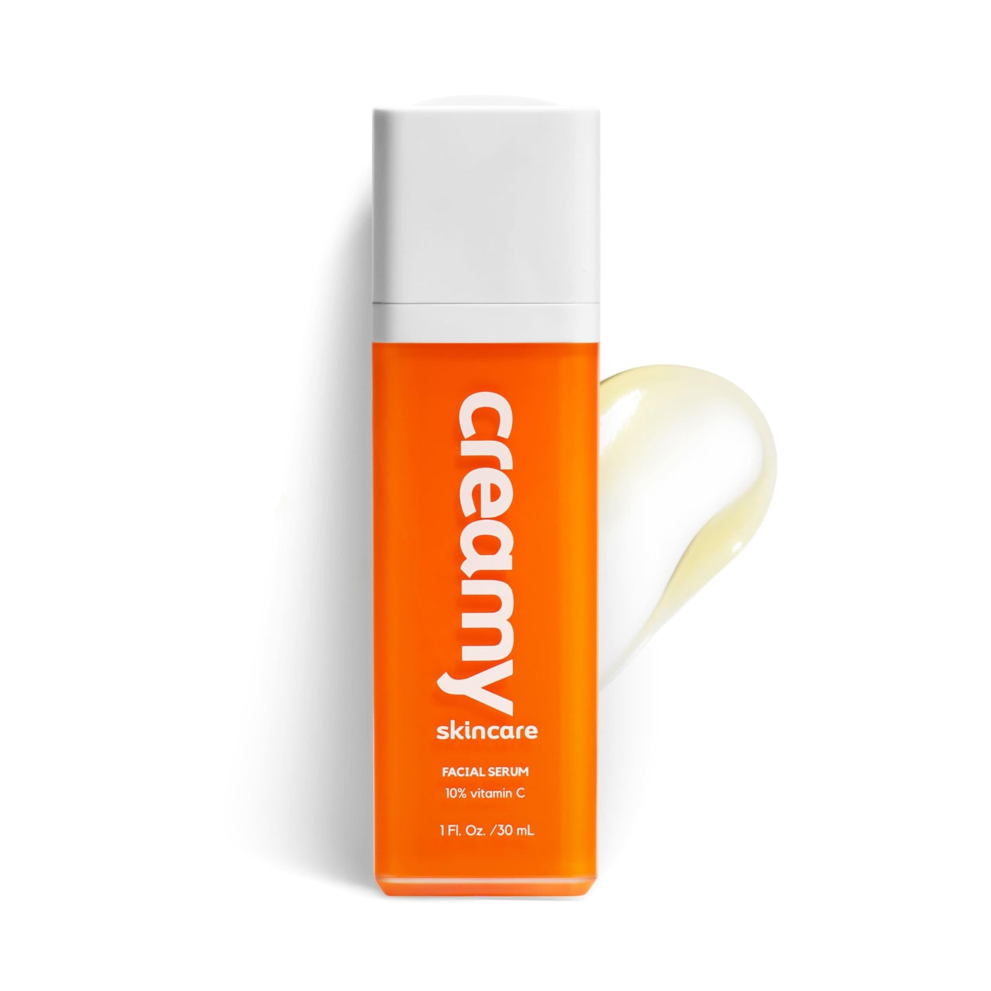 Creamy Vitamin C Face Serum, 10% Vitamin C, Vitamin C Serum for Glowing and Radiant Skin, Even Skin Tone, Prevent Premature Aging, All Skin Types, 1 fl oz/30mL