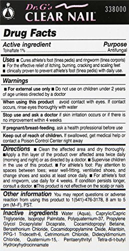 Dr. G's Clear Nail Antifungal Treatment, 0.6 Ounce Bottle