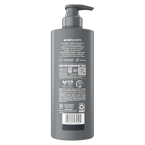 DOVE MEN + CARE Hair Care 1 count Fresh Victory to Refresh & Strengthen Hair, with a Chance to Win FIFA WORLD CUP 2026 Tickets, 18 Fl oz
