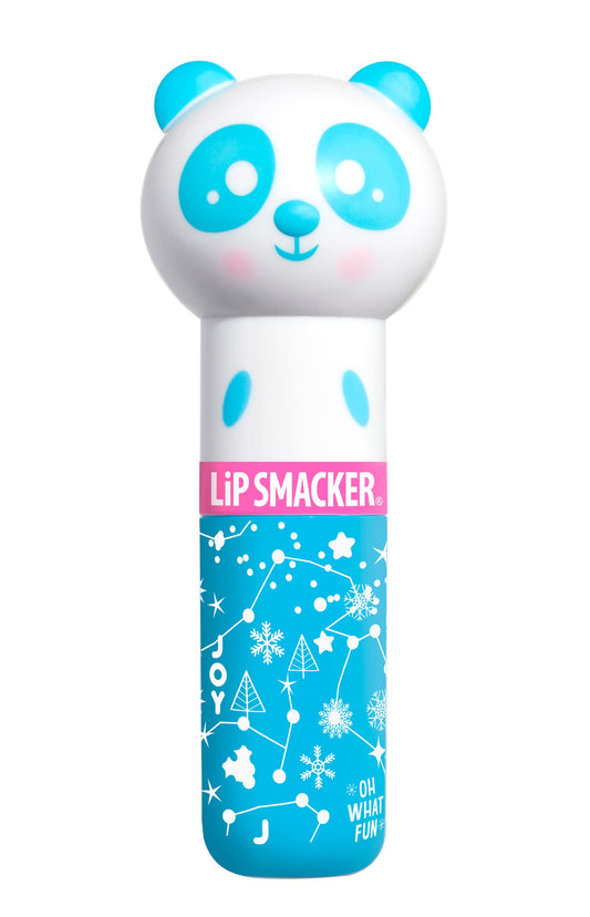 Lip Smacker Lippy Pals Panda Holiday, Flavored Moisturizing & Smoothing Soft Shine Lip Balm, Hydrating & Protecting Fun Tasty Flavors, Cruelty-Free & Vegan - Eggnog