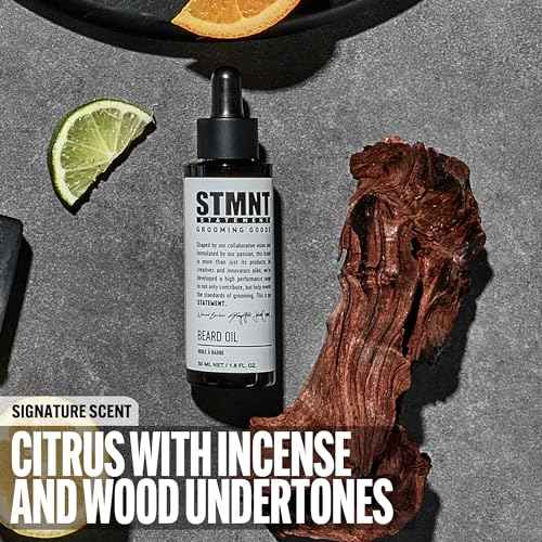 STMNT Grooming Goods Beard Oil, 1.6 oz | Silicone Free| Moisturizing Formula with Natural Oils