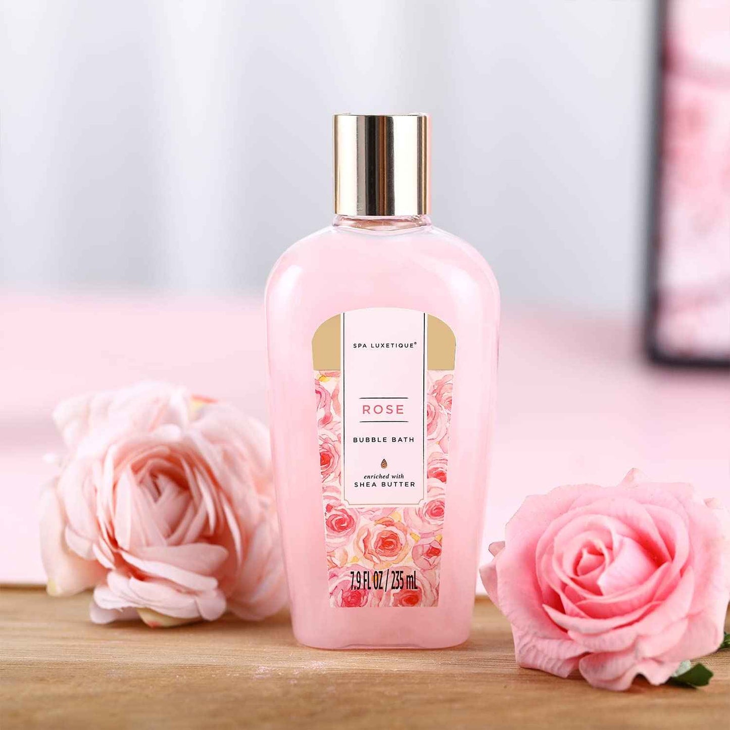 spa luxetique Gift Set For Women, Bath Sets for Women Gift, 8 Pcs Rose Spa Basket Includes Bubble Bath, Shower Gel, Body Lotion, Birthday Spa Gifts, Mother‘s Day Gifts for Mom