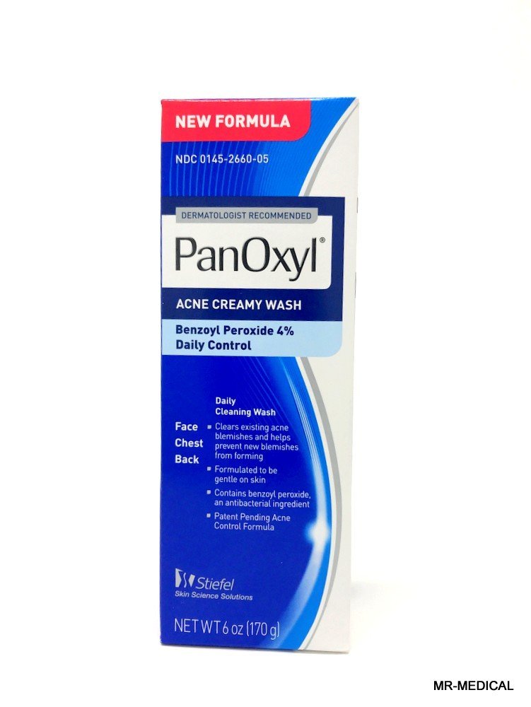 PanOxyl Creamy Acne Wash, 6 oz (3 Pack)