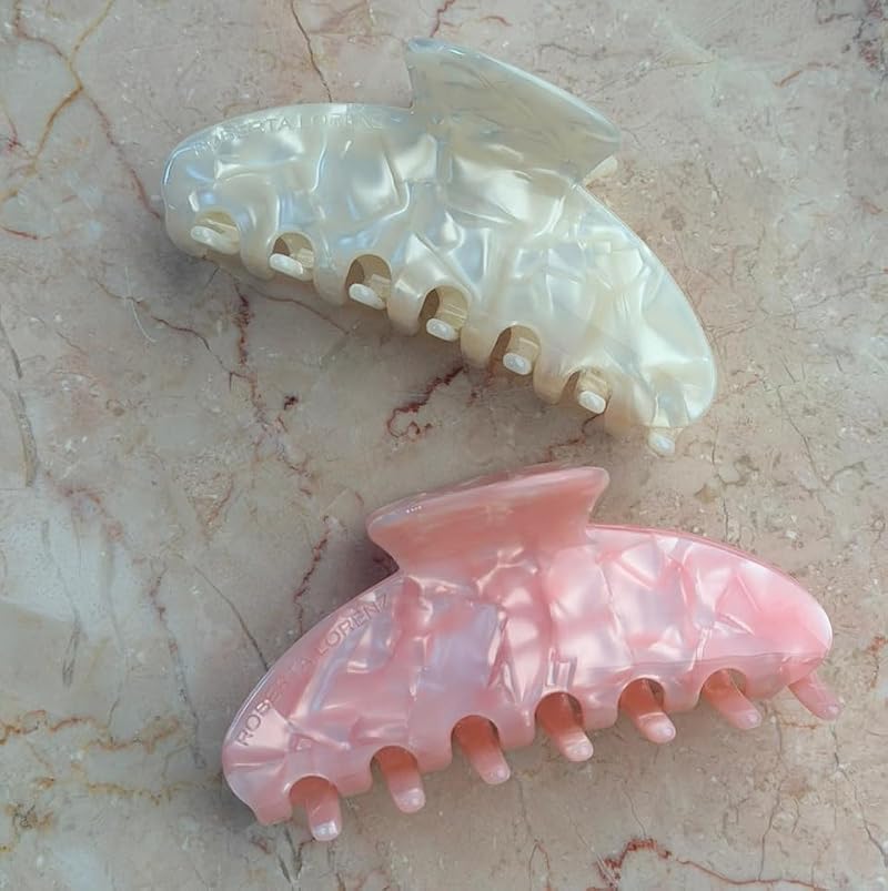 Sage Blush Hair Claw Clip 4" - Premium Acetate