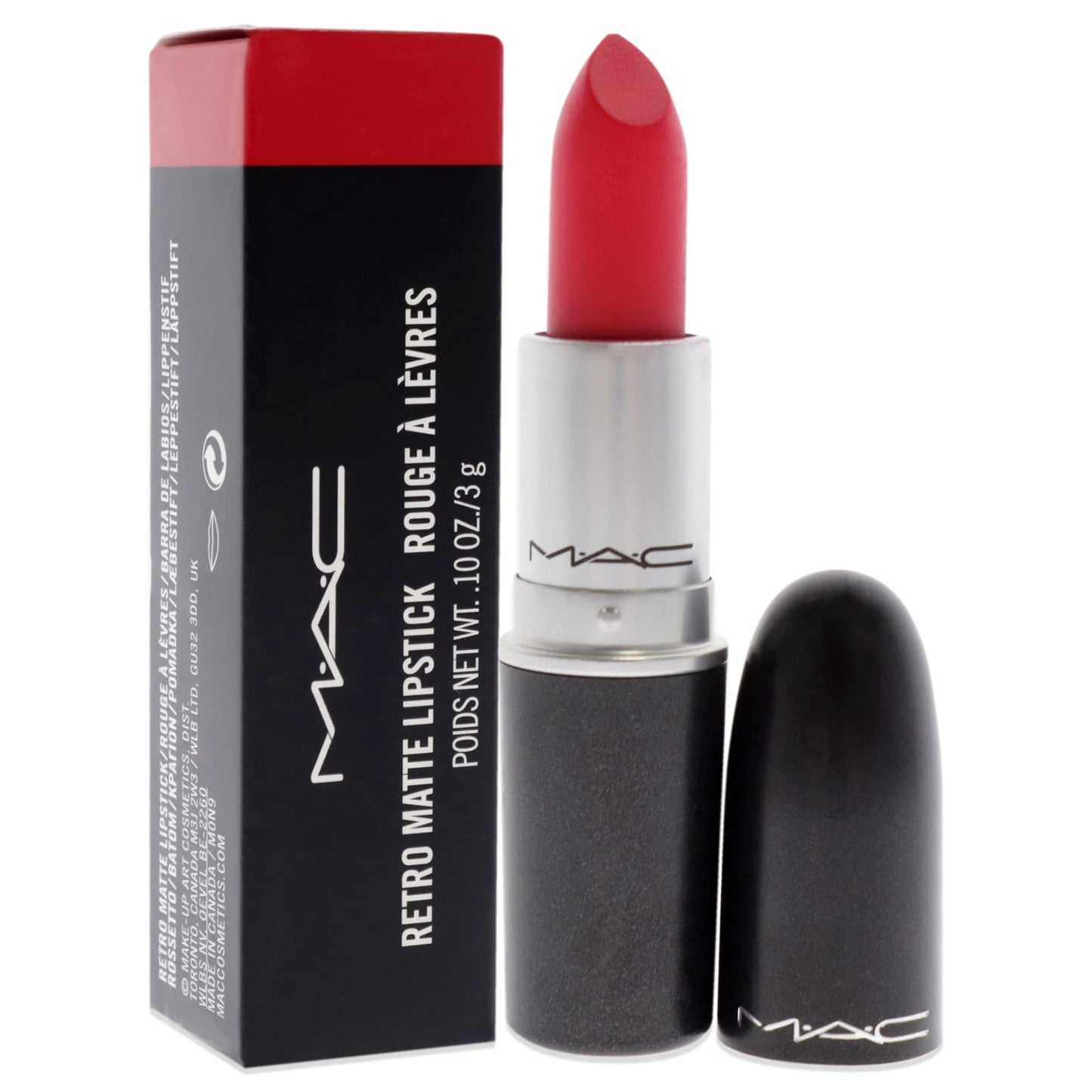 MAC Cosmetics/Retro Matte Lipstick Relentlessly Red .1 oz (3 ml) (Pack of 2)