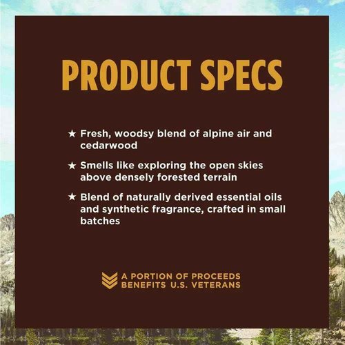 Duke Cannon Proper Cologne Sawtooth | Men's Eau de Parfum | Alpine Air and Cedarwood | Fresh, Woodsy, Long-Lasting Scent | 1.7 fl oz