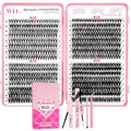 Lash Clusters Kit 640Pcs with Bond, Remover & Tools