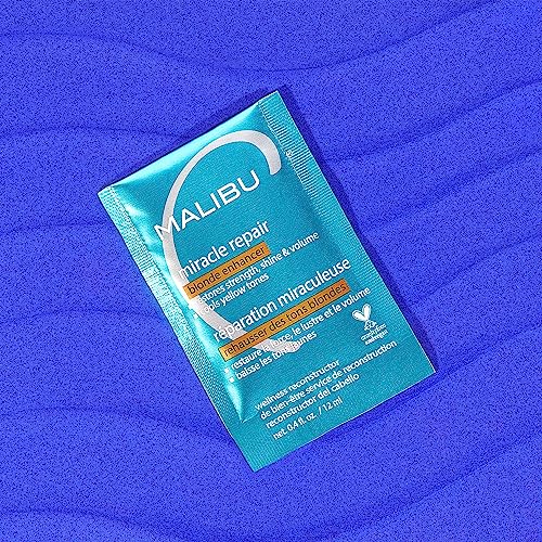 Malibu C Miracle Repair Blonde Hair Reconstructor - 1 Packet Nourishing Damage Treatment