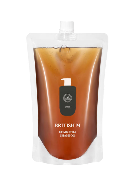 BRITISH M Kombucha Shampoo 750ml(25.36fl.oz) | Vegan Shampoo (Refill)