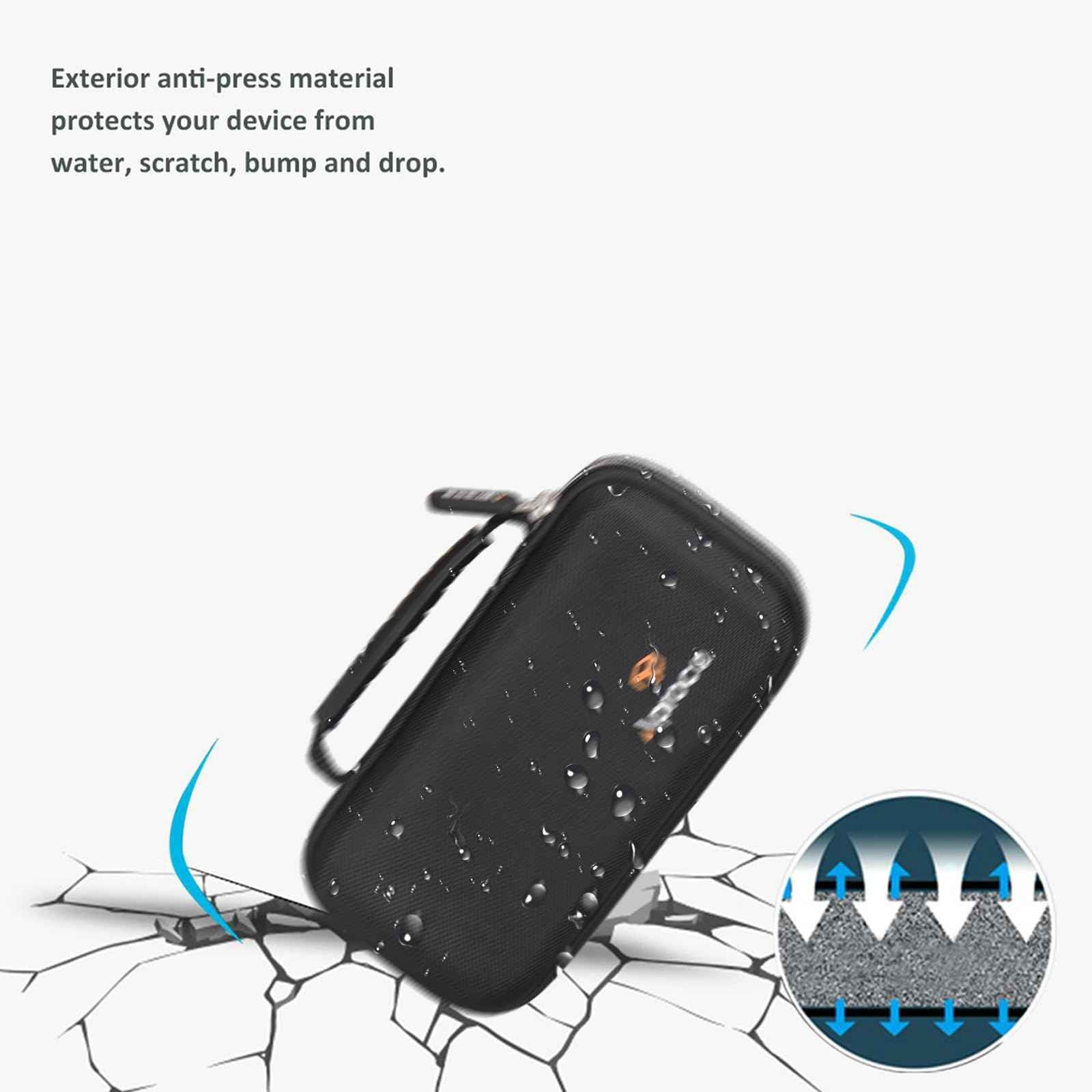 Aproca Hard Case Compatible with WAHL Groomsman Corded Cordless Beard Trimmer Grooming Kit, Storage Portable Bag (Case Only)