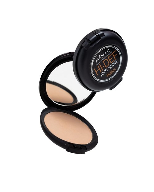 MËNAJI Anti-Shine Powder (HDPV) - Anti-Shine Face Make-Up for Men - Undetectable Full Coverage - Natural Looking Makeup - Mens Makeup - Mens Concealer- Mens Cosmetics - Contains Vitamin C & E - Medium