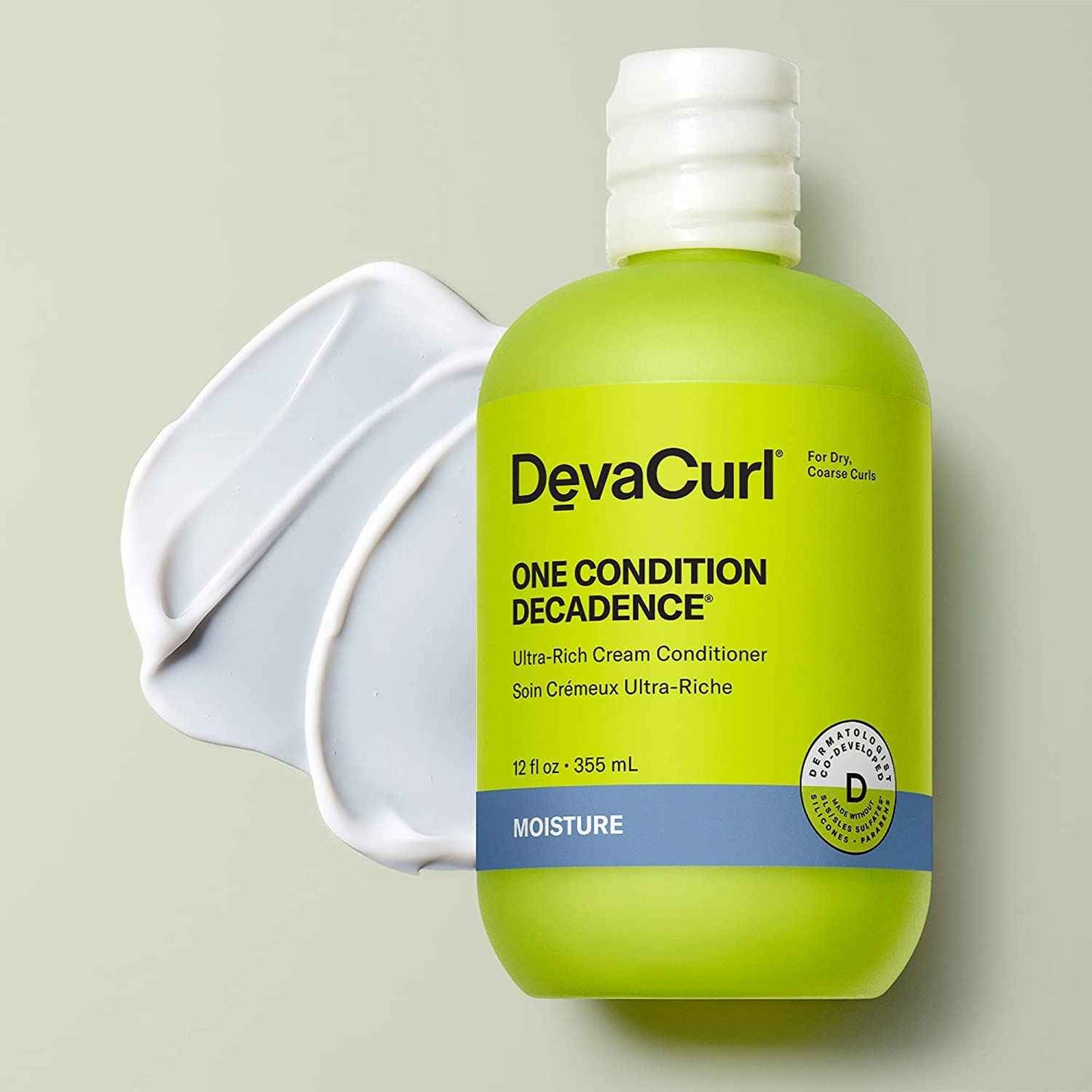 DevaCurl One Condition Decadence Ultra-Rich Cream Conditioner, Green Oasis, 12 fl. oz.