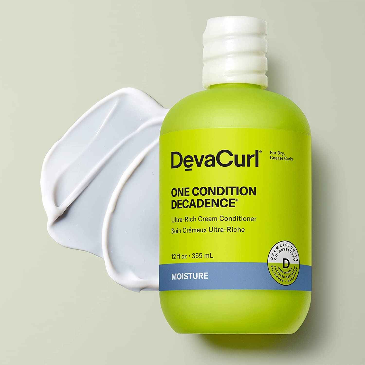 DevaCurl One Condition Decadence Ultra-Rich Cream Conditioner, Green Oasis, 12 fl. oz.