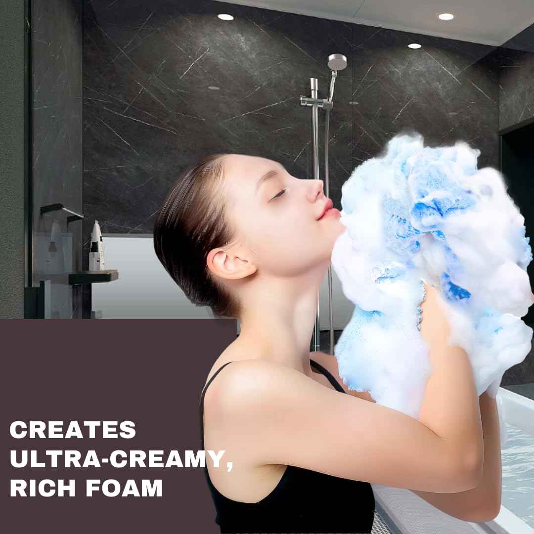 Samurai Cleanz, Resistant Exfoliating Washcloth for All Skin Types, Exfoliating Shower Towel, Premium Japanese washcloth, Deep Cleanse for Body Face, Quick Drying, Extra Long Design - Made in Japan