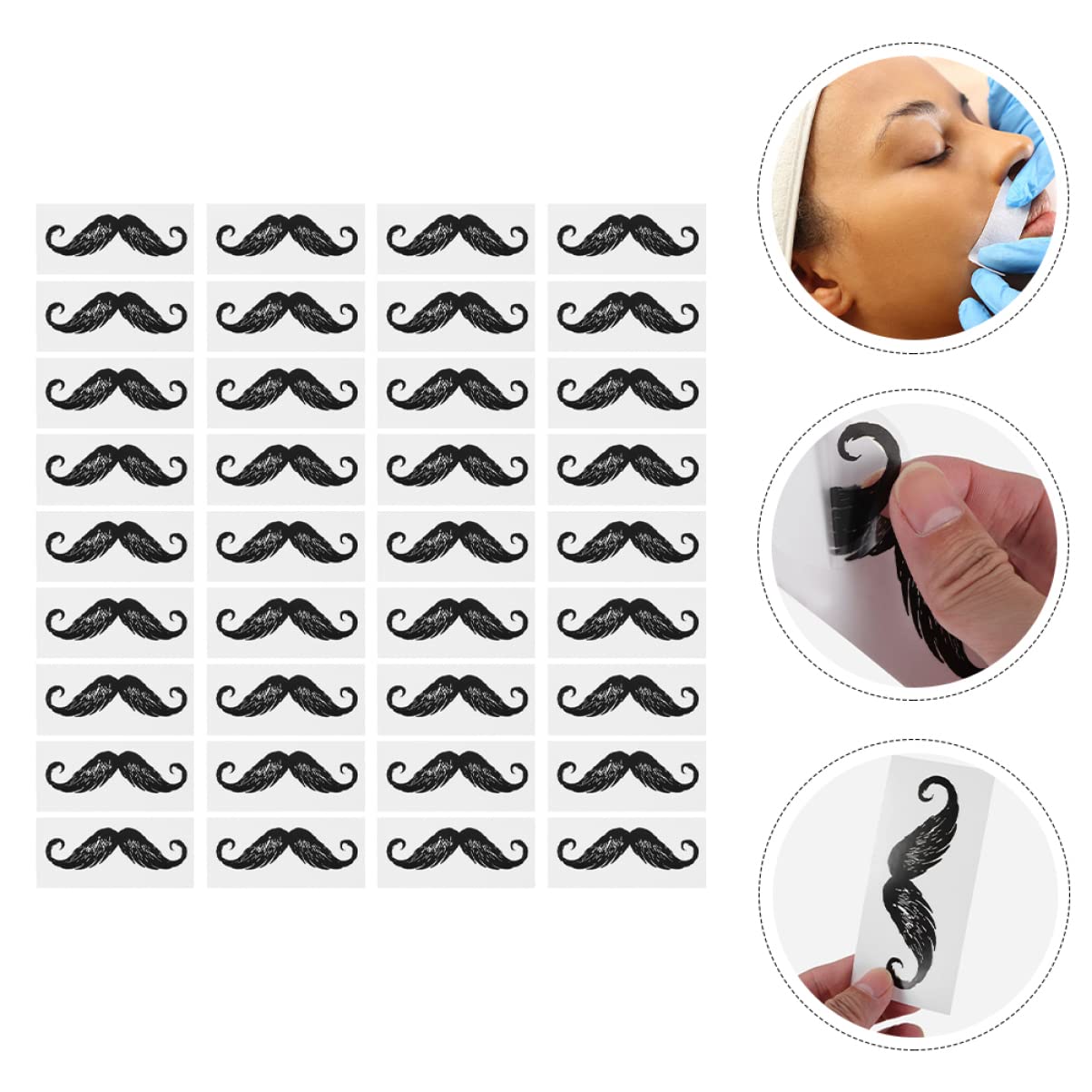 250 Pcs Stickers Depilation Supplies Nose Hair Removal Tool Depilation Accessories Hair Removal Beard Sticker Nose Hair Removal Supplies Mustache Remover Beard Remover