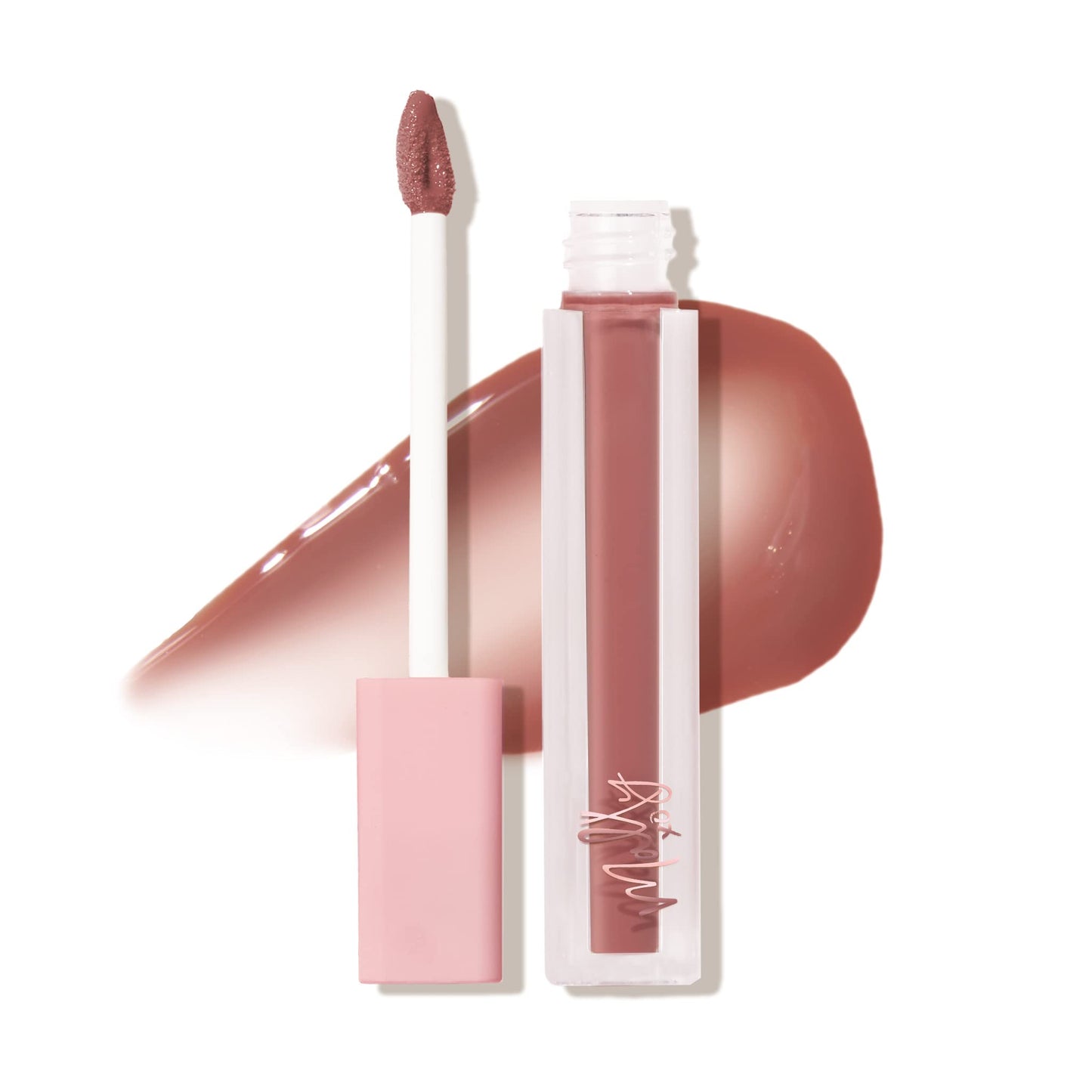 Mally Beauty Positively Plump Lip Gloss | High-Shine Hydrating Lightweight & Comfortable Wear, Mega Maple