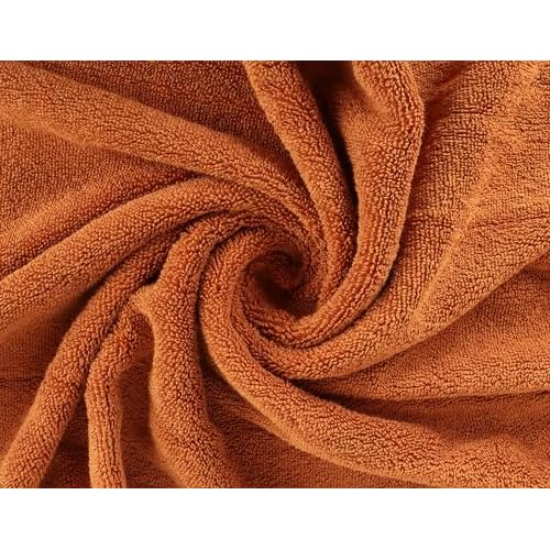 Delara Organic Cotton Luxuriously Plush Washcloths Pack of 6 | GOTS & Oeko-TEX Certified | Premium Quality Face Towels | Feather Touch Technology|650 GSM Long Staple|Soft, Quick Dry & Ultra-Absorbent