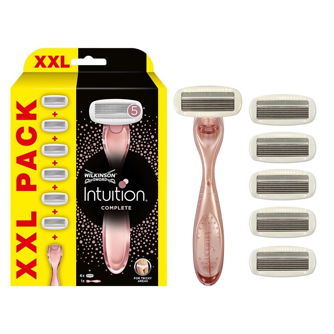 Wilkinson Sword Intuition Complete for Women's Razor with 6 Blade Refills