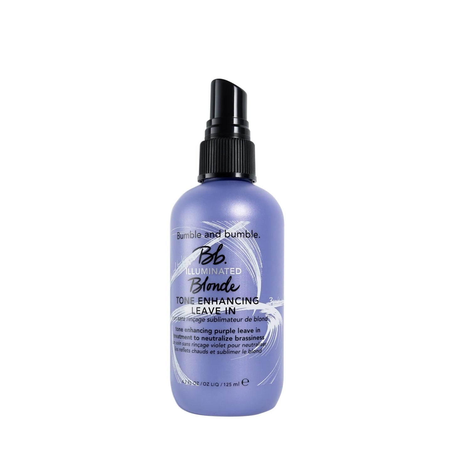 Bumble and bumble. Illuminated Blonde Tone Enhancing Purple Leave-in Treatment Spray | Neutralize brassiness | Heat Protection, Hydrating, Anti Frizz, Color Safe | Curl, Wavy, Straight, 4.2 Fl Oz