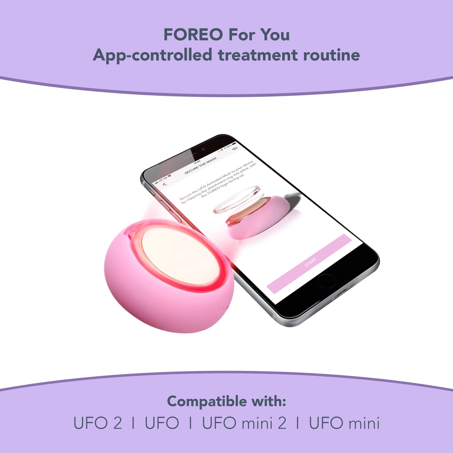 FOREO UFO Activated Mask Treatment for Anti-Aging, Acai Berry, 0.21 Oz, Pack of 6