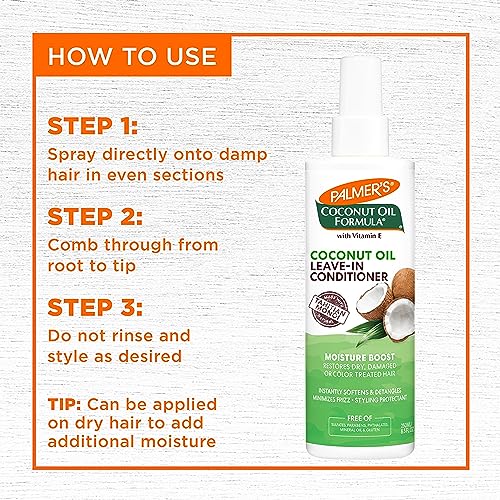 Palmer's Coconut Oil Moisture Boost Leave-In Conditioner Spray 8.5 Fl Oz