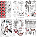 Temporary Tattoo Stickers - 6 Sheets Waterproof Fake Tattoos