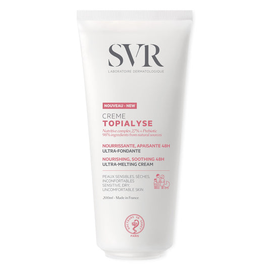 SVR Topialyse Cream With Shea Butter, Nourishing & Soothing Face & Body Cream For Dry Sensitive Skin. Moisturizer For Babies, Kids And Adults For Intense Hydration, 6.7 Fl.oz.
