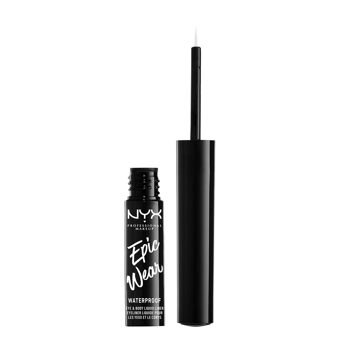 NYX PROFESSIONAL MAKEUP Epic Wear Metallic Liquid Liner, Long-Lasting Waterproof Eyeliner - Silver Metal