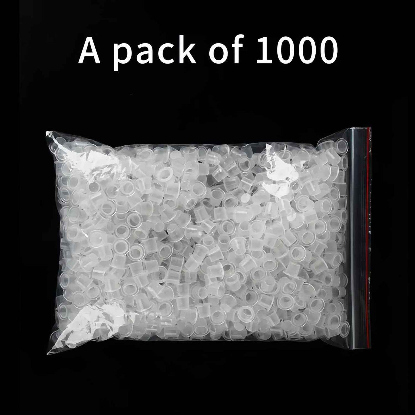 Tattoo Ink Caps Cups - 1000Pcs Disposable Plastic Pigment Tattoos Ink Caps Cups for Tattoo Ink, Tattoo Supplies