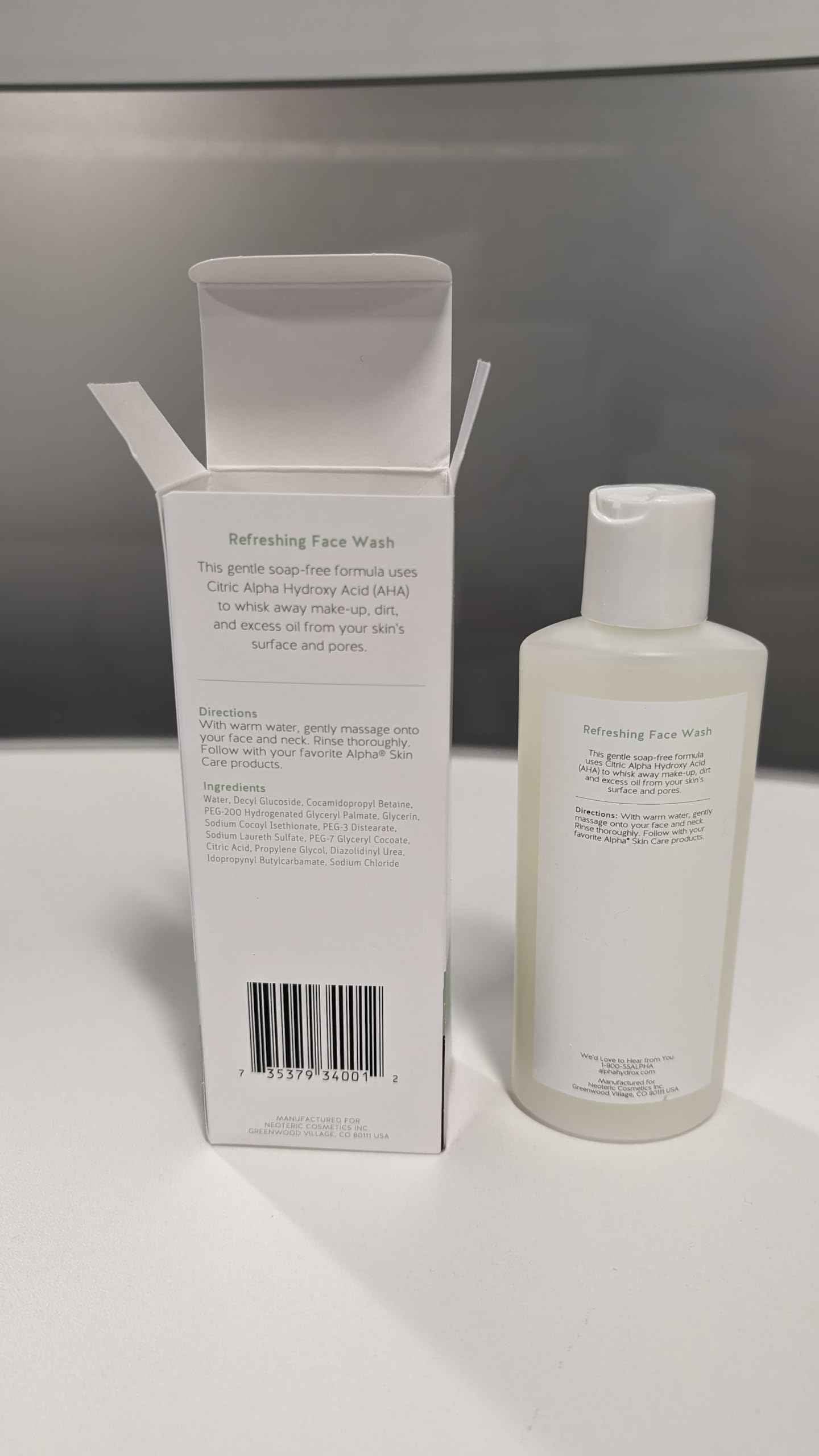 Revitalizing Body Lotion with 12% Glycolic AHA, 12 Fl Oz and Refreshing Face Wash, 6 Fl Oz