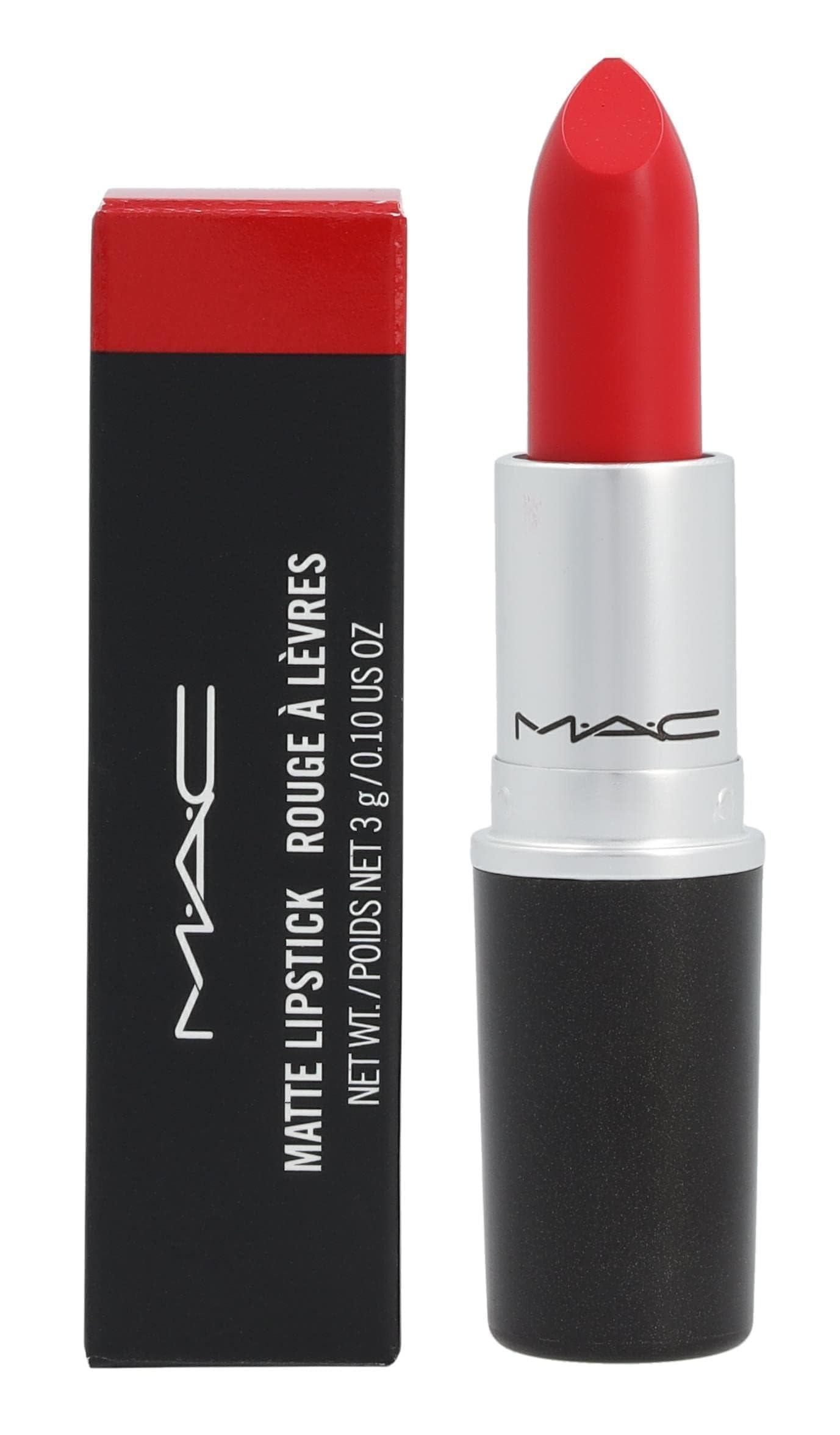 MAC Matte Lipstick Red Rock 0.1 OZ, 1 Count (Pack of 1)