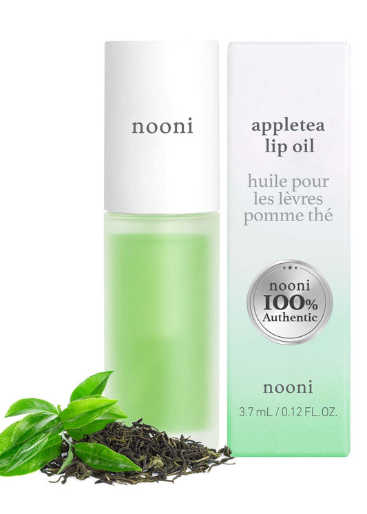 NOONI Korean Lip Oil - Appletea | Lip Stain, Gift, Long-Lasting, Moisturizing, Plumping, Revitalizing for Dry Lips, Waterproof, No Peel Off, Korean Lip Tint, Vegan, 0.12 Fl Oz