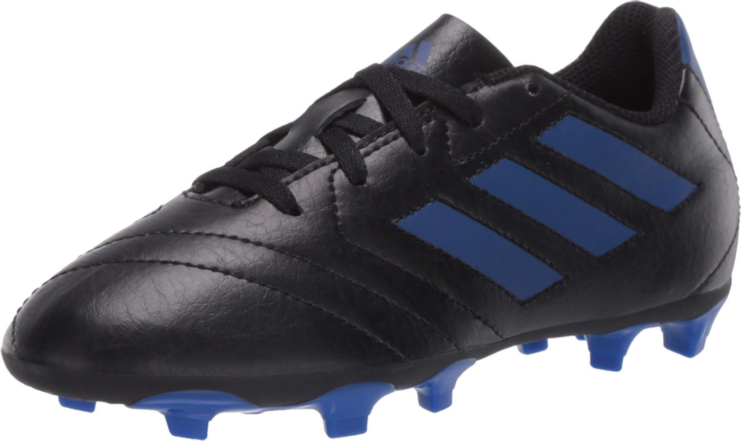 adidas Boy's Goletto VIII Firm Ground Football Shoe, Core Black/Team Royal Blue/Team Royal Blue, 10 Toddler