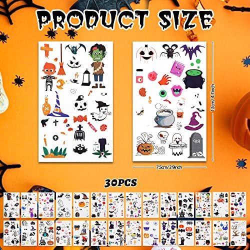 Glow in The Dark Temporary Tattoos - 400 Pieces Halloween Stickers