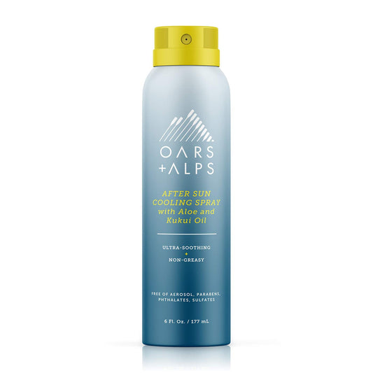 Oars + Alps After Sun Cooling Spray, Includes Aloe Vera and Niacinamide with a Green Tea Scent, 6 Fl Oz