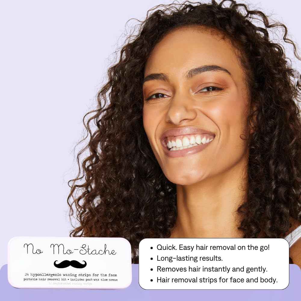 No Mo-Stache Portable Lip Wax Kit 24 ct (2 Pack Bundle)