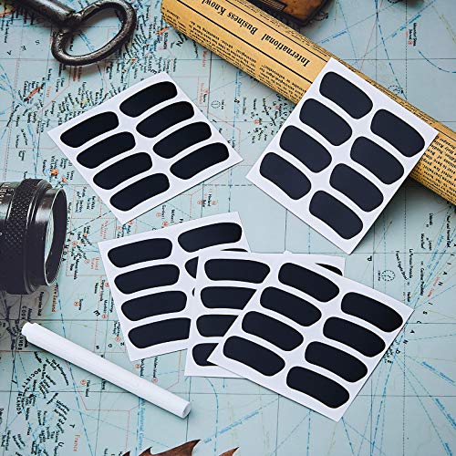 Sumind 48 Pairs Black Eye Black Stickers for Sports - Model 49, Reusable & Easy to Use