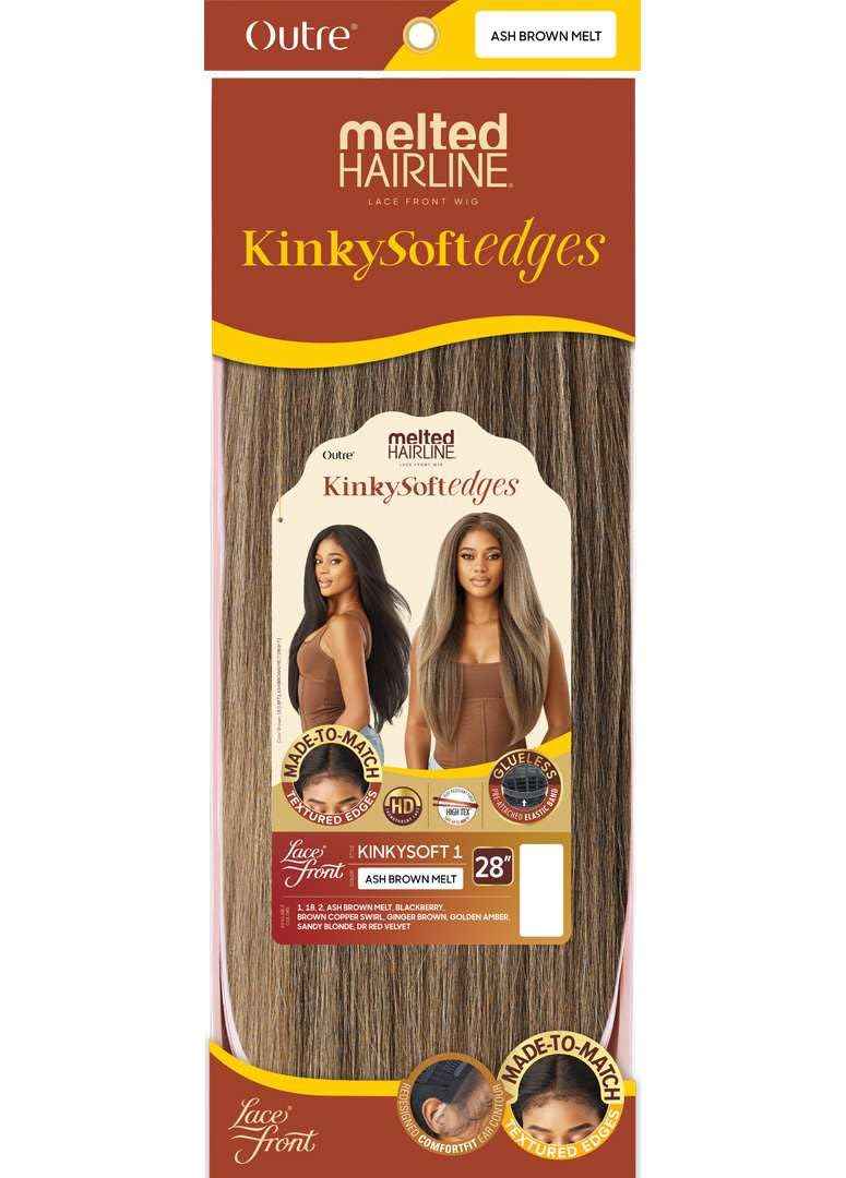 Outre Melted Hairline - Kinky Soft Edges - Kinky Soft 1 (BLACK BERRY)