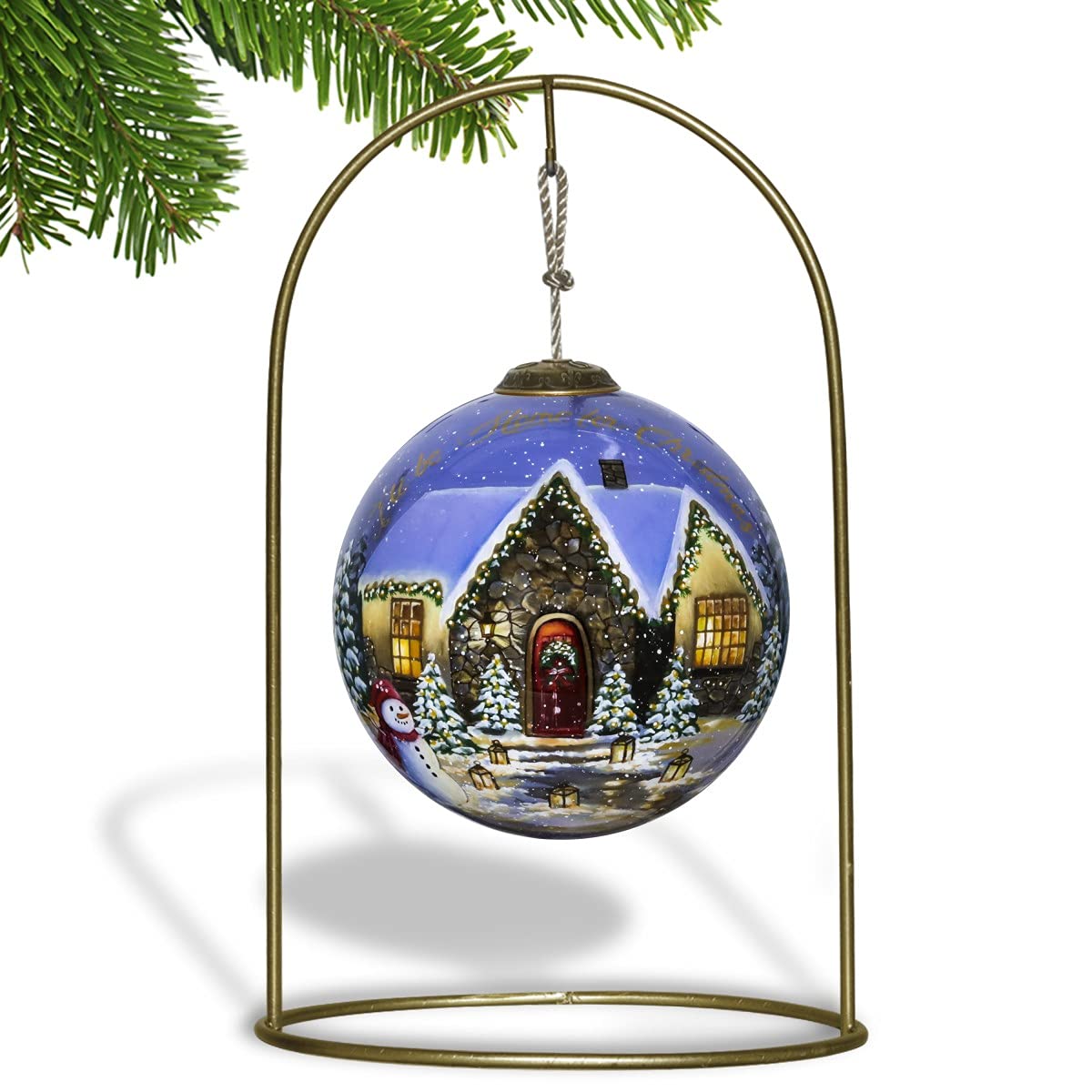 Inner Beauty 2011037 I’ll Be Home for Christmas Ornament, 4-inch Diameter