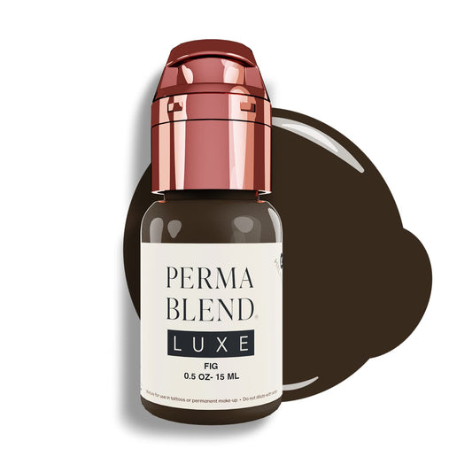 Perma Blend Luxe - Fig - Vegan Lip Tattoo Ink - Cool Brown Microblading Pigment with Medium Opacity - for Lip Blush & Permanent Makeup - Cruelty-Free (0.5 oz)