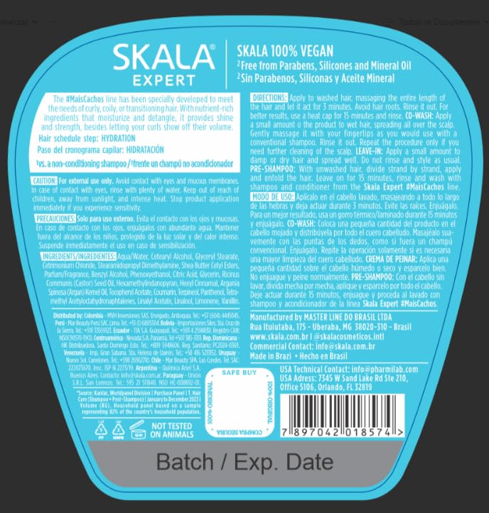 SKALA Curl Cream 3-Pack Bundle - Hydrating 2-in-1 Conditioner