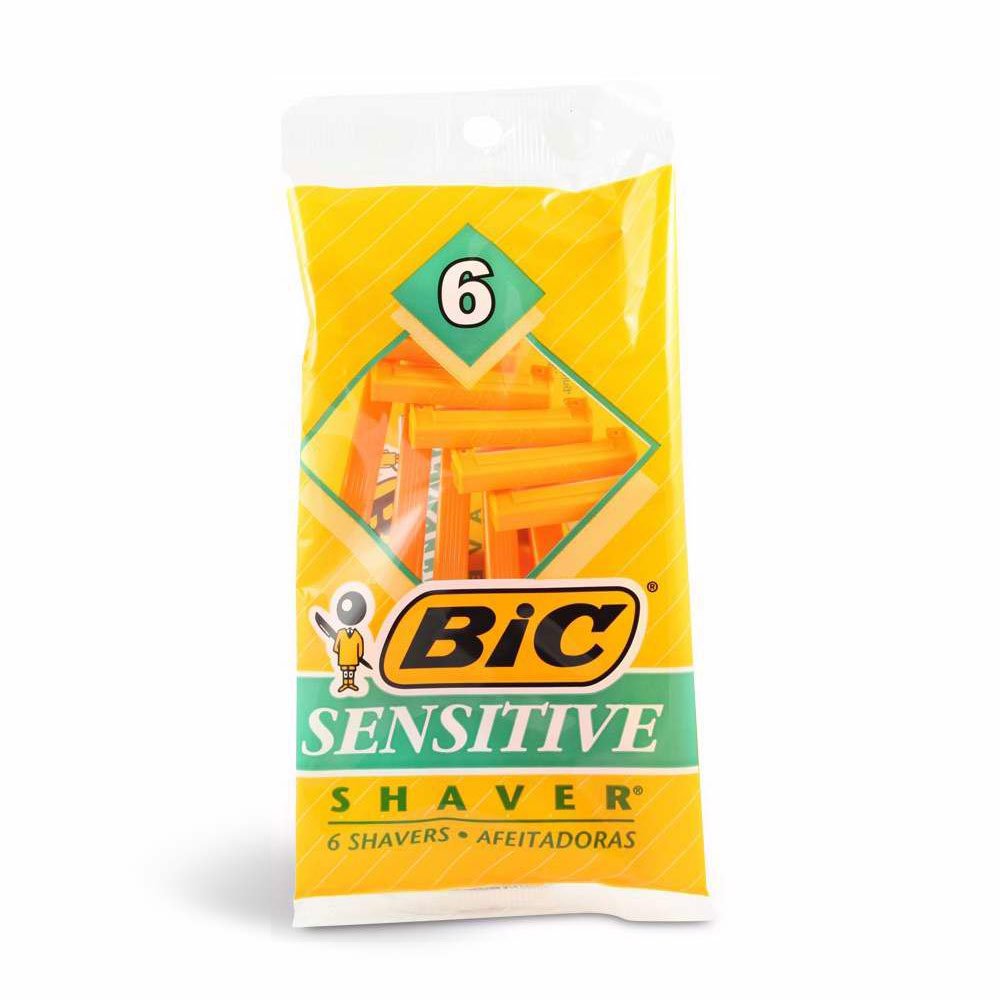 BIC Sensitive Disposable Razors Single Blade Shavers (72 Count)