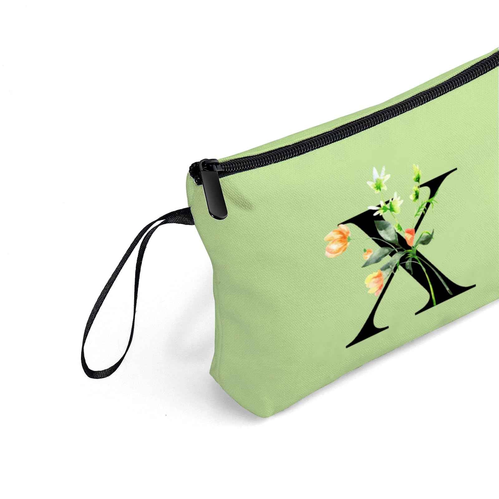 Happy Birthday Friendship Bridesmaid Team Gifts for Employees Women Mom Aunt Daughter Teenage Girl Personalized Make up Cosmetic Bag Travel with Mirror Mothers Day Christmas Graduation X